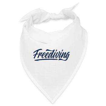 Freitauchen Free Diving Freitaucher Apnoe - Bandana - Weiß - Vorne