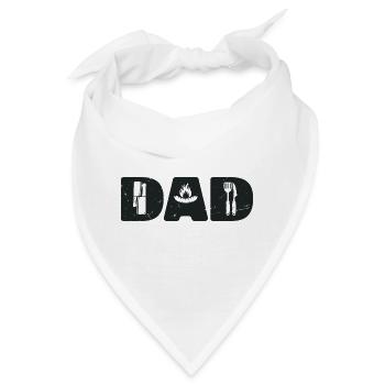 Der Vater | Grillen | Grills | Vatertag - Bandana - Weiß - Vorne