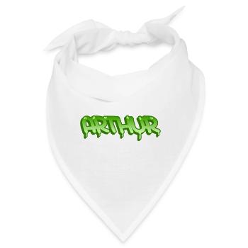 Graffiti Name Arthur - Bandana - Weiß - Vorne