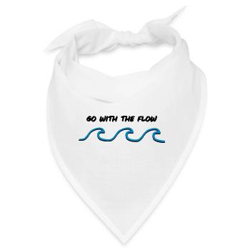 go with the flow - Bandana - Weiß - Vorne