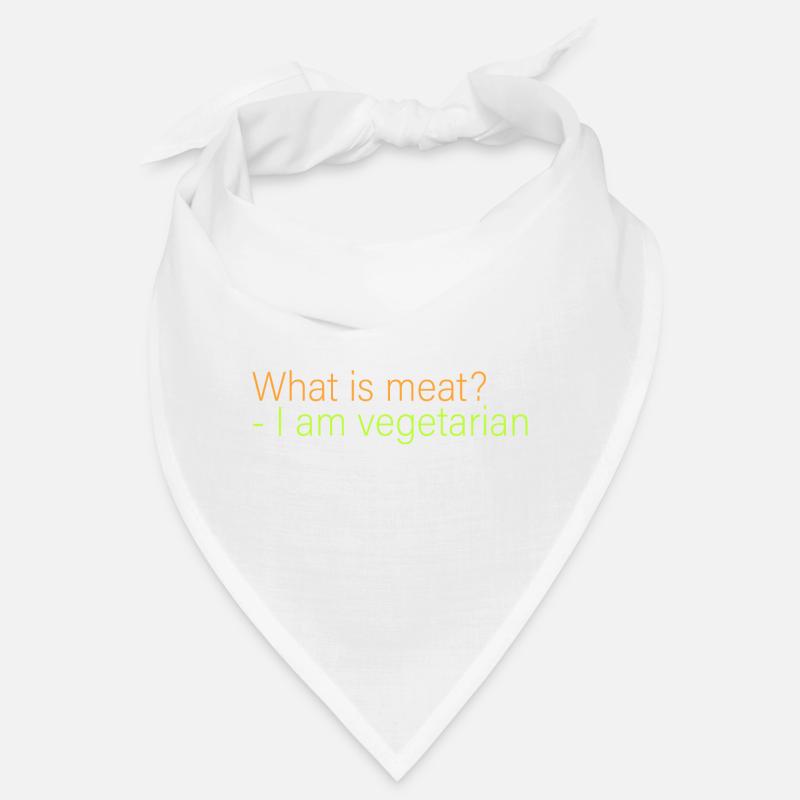 Was ist Fleisch? - Ich bin Vegetarier Bandana