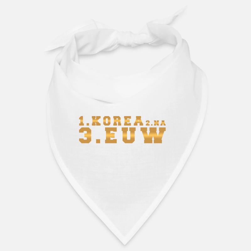 1. KOREA 2. EUW 3. NA Bandana