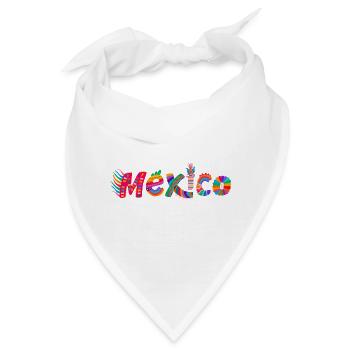 Mexico - Fiesta Party - Bandana - Weiß - Vorne
