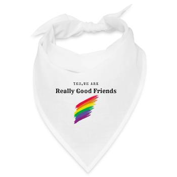 Wirklich gute Freunde - Bandana - Weiß - Vorne