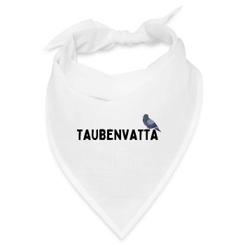 Taubenvatta Taubenvater Brieftaube Geburtstag - Bandana - Weiß - Vorne