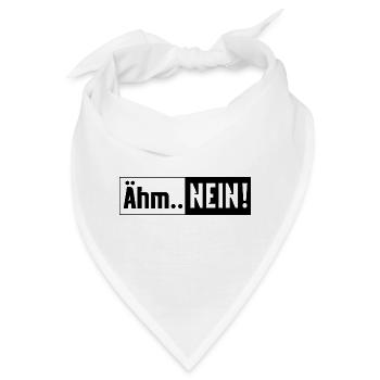 Ähm Nein! - Bandana - Weiß - Vorne