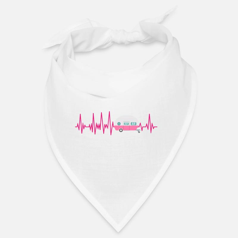 Camper ECG Heartbeat Camping Caravan Bandana