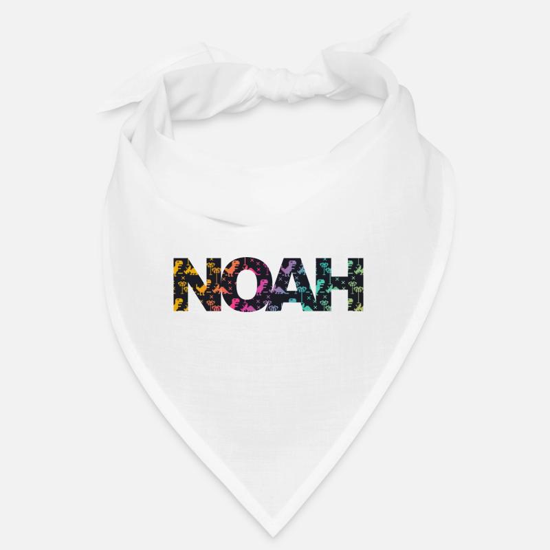 Noah - Beautiful boy name with cool dinosaurs Bandana