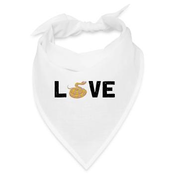Königspython Design für Schlangen Liebhaber - Bandana - Weiß - Vorne
