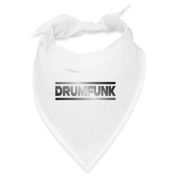 Drumfunk DNB Drum and Bass Junglist - Bandana - Weiß - Vorne
