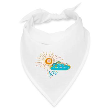 No rain no flowers - Bandana - Weiß - Vorne