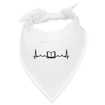 Herzschlag - Bandana - Weiß - Vorne