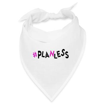 heute keine Idee kein Plan Ahnungslos planlos - Bandana - Weiß - Vorne