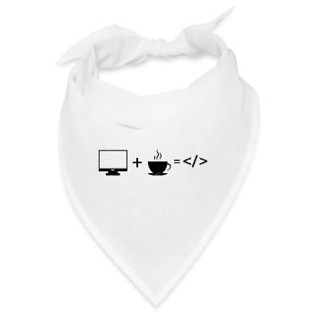 Cyber Security Design für IT Sicherheit und Hacker - Bandana - Weiß - Vorne