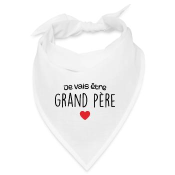 Ich werde Großvater - Zukünftiger Großvater - Bandana - Weiß - Vorne
