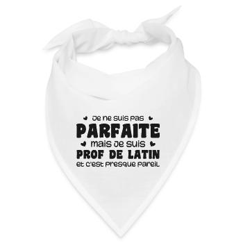 Ich bin nicht perfekt, aber ein Lateinlehrer - Bandana - Weiß - Vorne