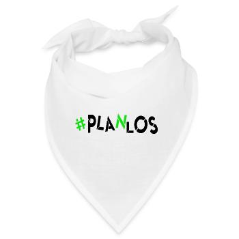 wieder mal keine Idee kein Plan kopflos planlos - Bandana - Weiß - Vorne