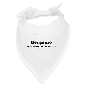 Bergamo Koordinaten - Bandana - Weiß - Vorne