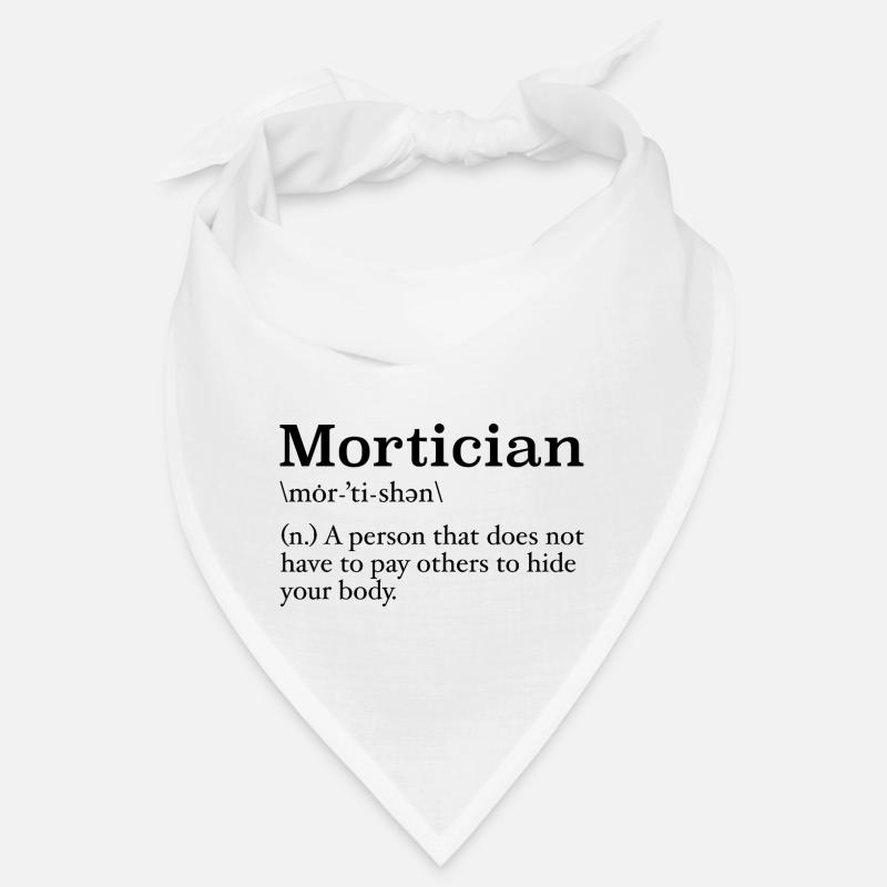 Mortician Definition Mortuary Science Student Bandana