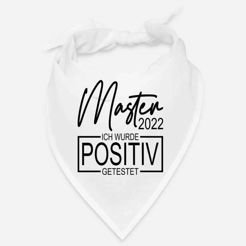Master 2022 Abschluss Ich wurde positiv getestet Bandana