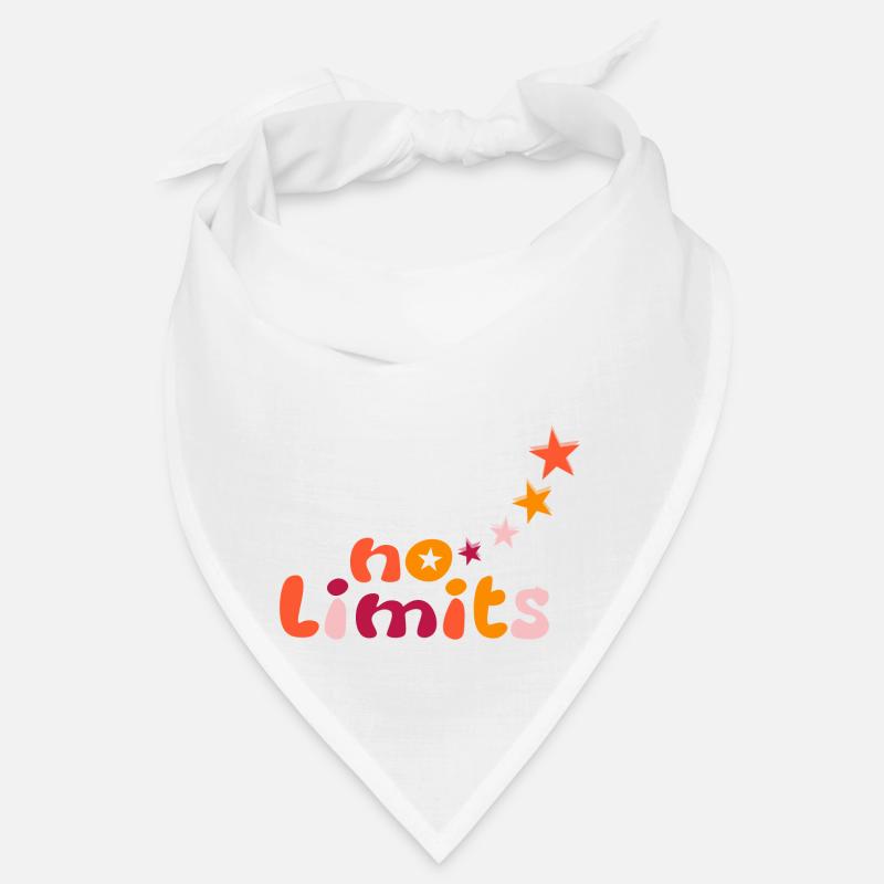 Pas de limites en jaune, orange, rouge Bandana