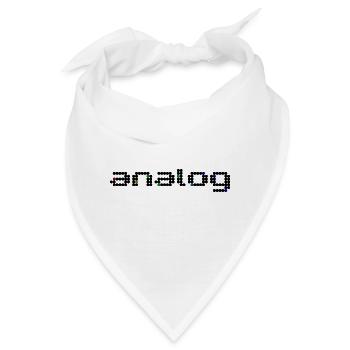 analog 2 black - Bandana - Weiß - Vorne