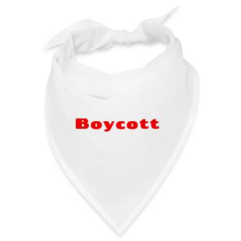 Roter Boykott - Bandana - Weiß - Vorne