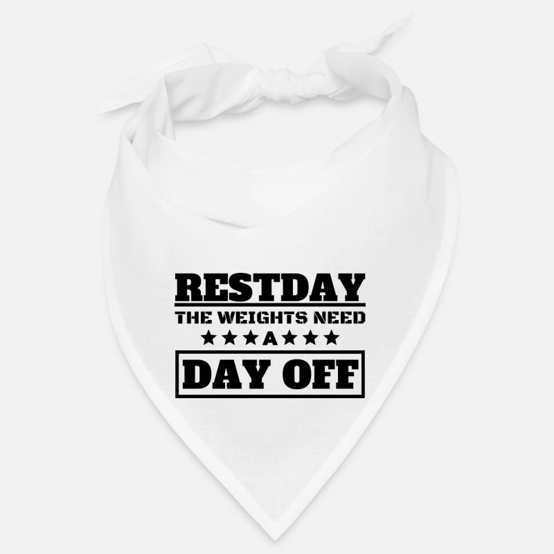 Restday The Weights Need a Day Off Bandana