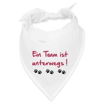 Team ist unterwegs - Bandana - Weiß - Vorne