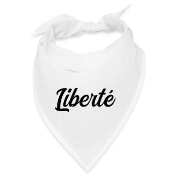 Freiheit - Bandana - Weiß - Vorne