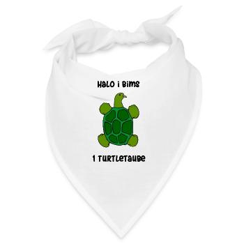 Turteltaube Schildkröte Taube i Bims Vong Geschenk - Bandana - Weiß - Vorne
