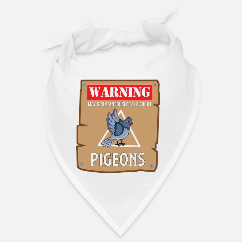 Pigeon Talk Warning Design for Pigeon Lovers Bandana