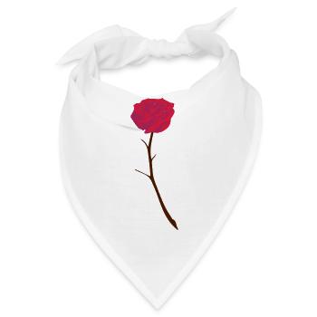 rose - Bandana - Weiß - Vorne