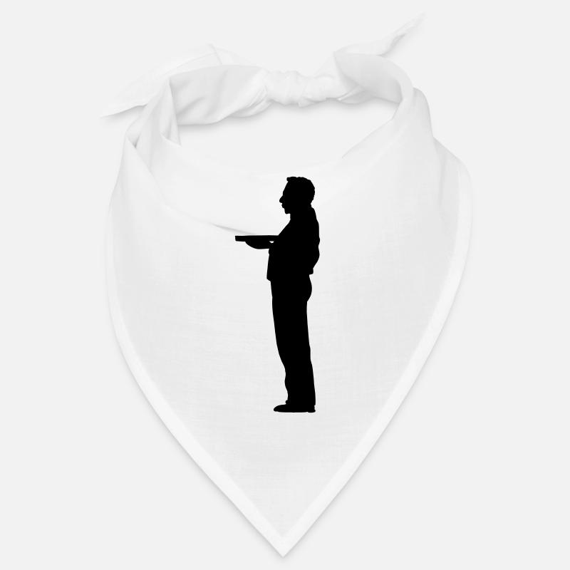 Kellner Butler Schattenfigur Bandana