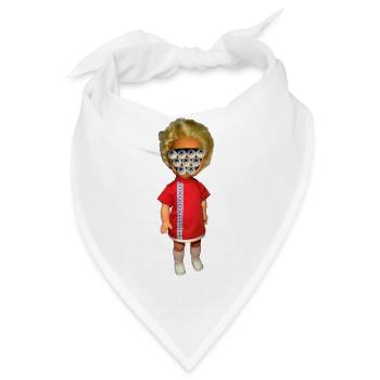 Puppe - Bandana - Weiß - Vorne