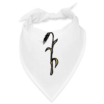 Tritical Getreide Landwirtschaft Geschenk Ackerbau - Bandana - Weiß - Vorne