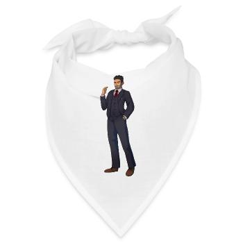 Richard - Bandana - Weiß - Vorne
