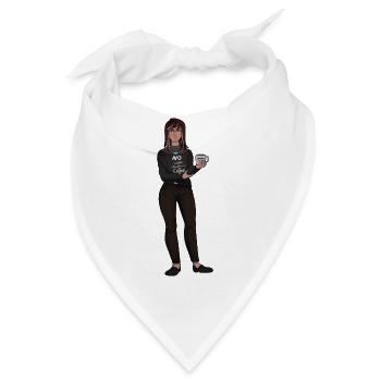 Manuela Haarig, Empathin und Vertrauenslehrerin - Bandana - Weiß - Vorne