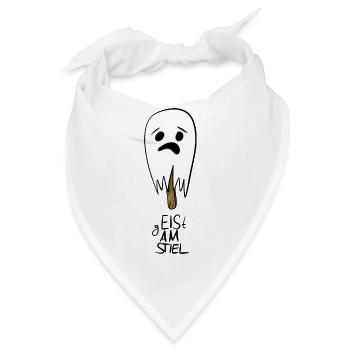 Geist am Stiel - Gespenst Wortspiel - Bandana - Weiß - Vorne