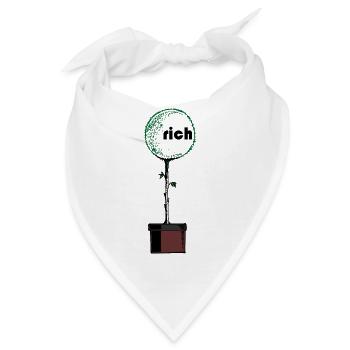 rich saat aussäen - Bandana - Weiß - Vorne