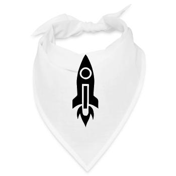 Kleine Rakete - Bandana - Weiß - Vorne