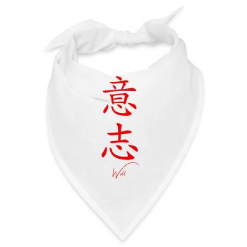 Japanisch - Bandana - Weiß - Vorne