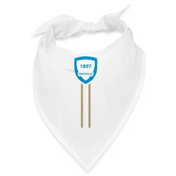Marseille Fußballverein - Bandana - Weiß - Vorne