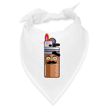 SCHNURRBART VATER VATER VATER RAUCHER - Bandana - Weiß - Vorne