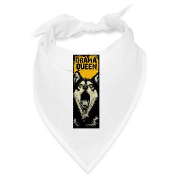 Husky mit Attitude - Bandana - Weiß - Vorne