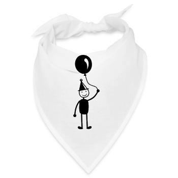 Geburtstag Ballon - Bandana - Weiß - Vorne