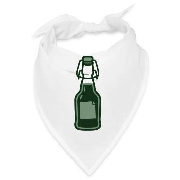 Ingwer Buegelflasche Saft Icon - Bandana - Weiß - Vorne