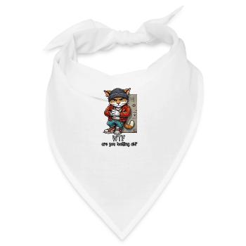 WTF schaust du dir an? - Bandana - Weiß - Vorne