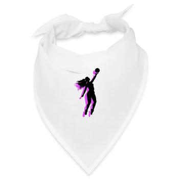 Volleyball Spielerin Symbol - Bandana - Weiß - Vorne