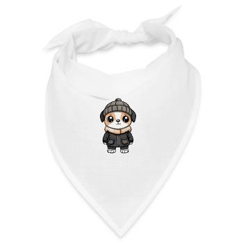 Kangal Hund Stylisch - Bandana - Weiß - Vorne